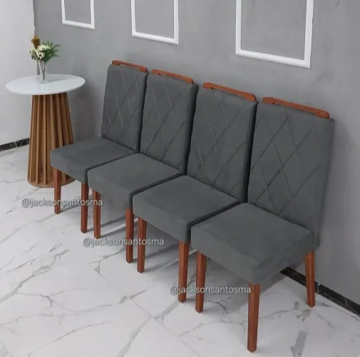 Cadeiras Acolchoadas para Mesa de Jantar P.R.O.N.T.A E.N.T.R.E.G.A
