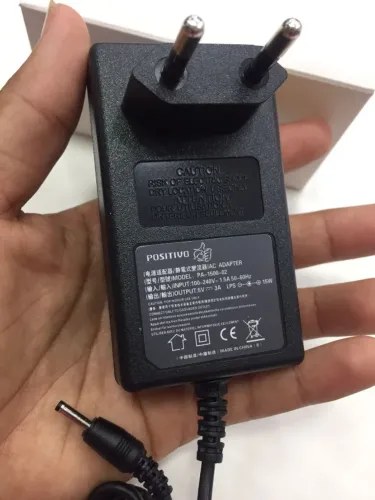 Fonte Carregador Positivo 5V 3A 15W (PA-1500-02) Plug 3.5x1.35mm Bivolt Automático 