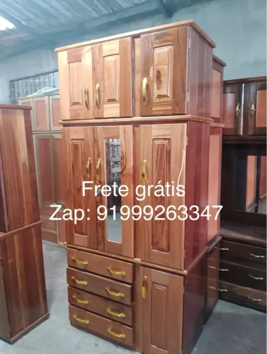 Guarda-Roupa de Madeira com Frete Grátis!