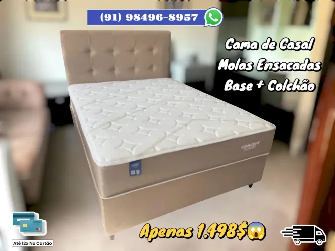 CAMA DE CASAL CONCEPT MOLAS ENSACADAS