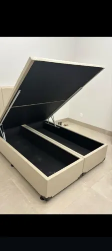 Base  Box com baú e design moderno Queen 