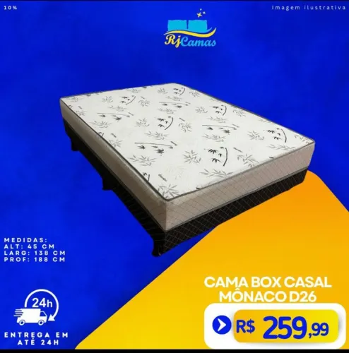 Cama Box Casal Monaco D26
