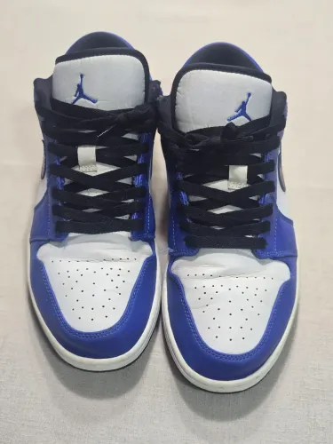 Nike Air Jordan 1 Low Masculino 553558 124 Game Royal número 43 Original