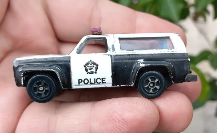 Miniatura Carro Polícia Antigo Anos 80
