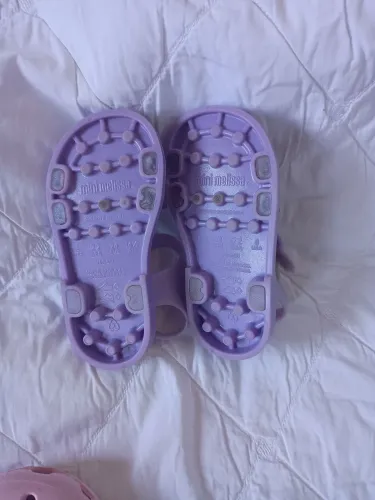 Sandálias Mini Melissa Lilás