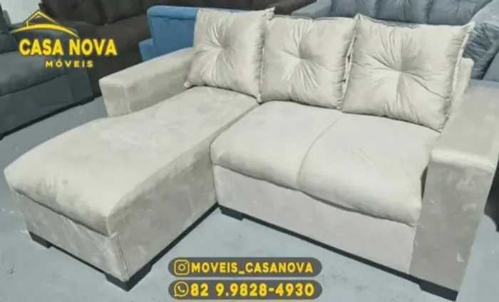 Sofá de Canto Novo - Conforto e Estilo para sua Sala