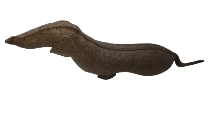 Cachorro Daschshund (Salsicha) em Feltro - Peso P/ Porta