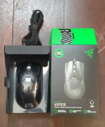 Mouse Razer Viper Ultralight Ambidextrous Wired Gaming - 16,000 DPI Optical Sensor