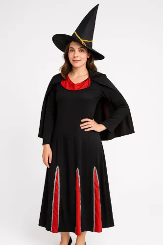 Vestido Fantasia bruxa ou vampira adulto tm 40