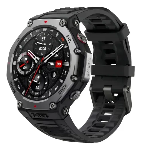 Amazfit T-rex 3 Amoled Alexa Onix Caixa Onyx Pulseira Onux