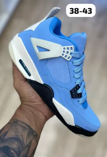 Tênis Jordan 4 Retro 'UNC' - Tamanho 38-43