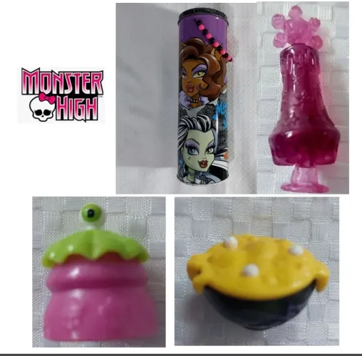 Lata Monster High e acessórios