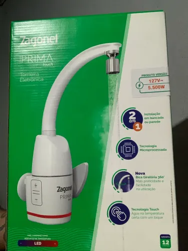 TORNEIRA ELETRÔNICA TOUCHSCREAM ZAGONEL PRIMA