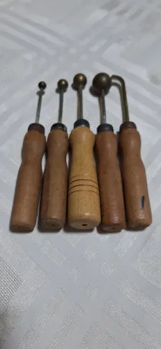 Conjunto de Ferramentas para artesanato de flores em tecido- 5 Peças