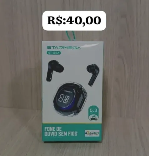 Fone de Ouvido Sem Fio Starmega ST-159A
