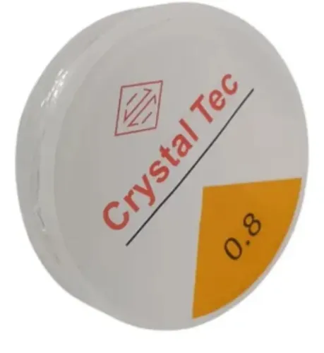 Fio de Silicone Crystal Tec 0.8mm - Ideal para Bijuterias