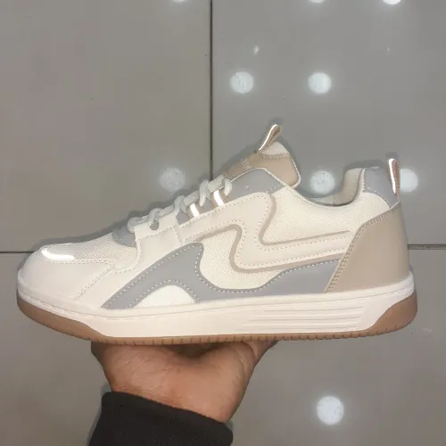 Tênis Ramarim Casual Gray & Off White Refletivo