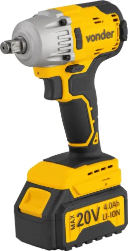Chave de impacto, bateria 20 V, encaixe de 1/2", fonte bivolt automática, CIV 200B, VONDER
