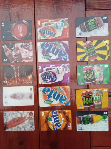 Coleção Cartões Telefônicos 3 Séries COCA COCA