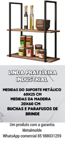 Prateleira industrial