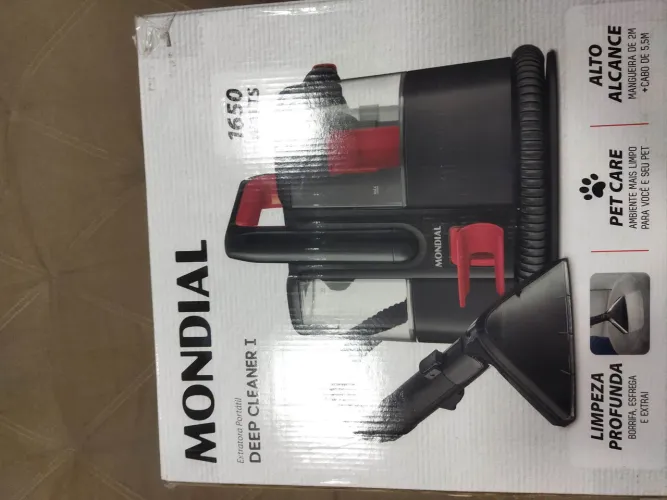Extratora mondial limpeza sofá nova, na caixa, sem uso 