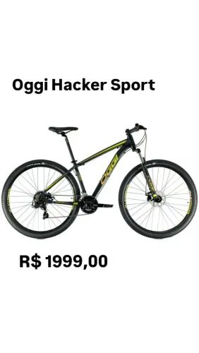 Bicicleta Oggi Hacker Sport (tam 15,5)