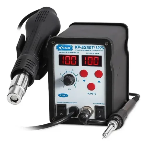 Estação Solda E Retrabalho Ar Quente 220v Digital Knup KP-ES507