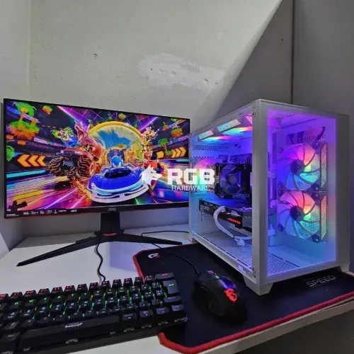 Pc Gamer Completo Core i5 14400F + RTX 4060 8GB + RAM 32GB + SSD M.2 NVMe 1TB