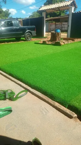 Gramado artificial para jardim Grama Sintética 