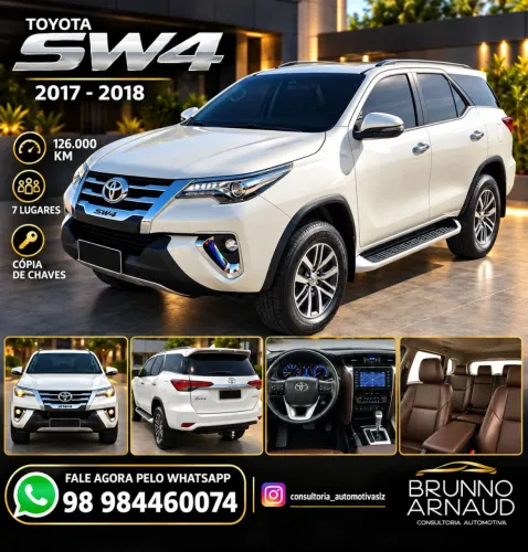 Toyota Hilux SW4 SRX 4X4 2.8 TDI 16V Dies. Aut. 2018