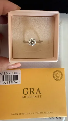Anel de Moissanite 8mm ( tamanho 17/18)