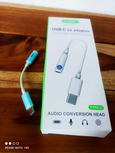 Adaptador USB-C para P2 auxiliar / PROMOÇÃO IMPERDÍVEL