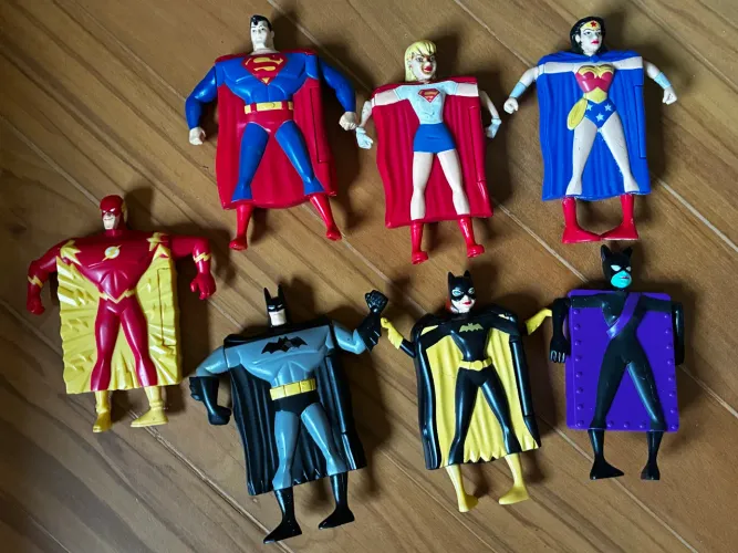 Coleção completa bonecos liga da justiça 2007