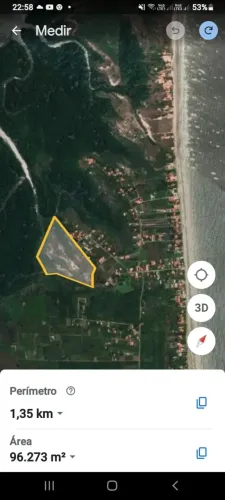 PANAQUATIRA: Área de 7.7 ha a venda ideal pra porto e ou viveiro de peixe e camarão.