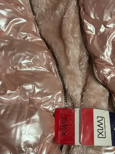 Jaqueta felpudo de frio rosa 