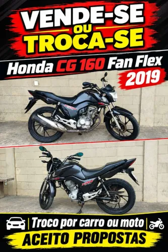 CG FAN 160 FLEX 2019/2019 CINZA
