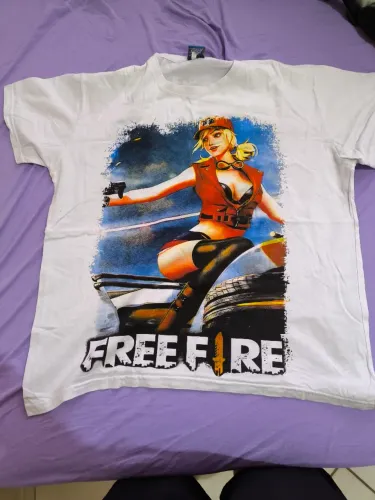 Camisa branca do free fire 