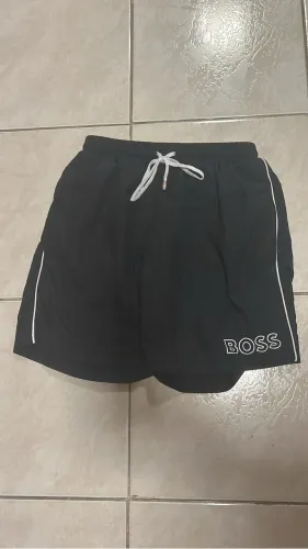 SHORT DE BANHO DA BOSS PRETO MASCULINO