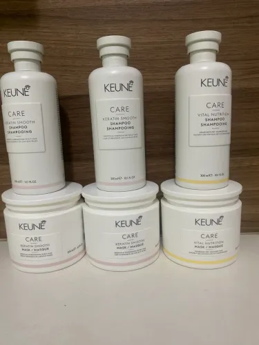 Kit SHAMPOO E MÁSCARA KEUNE para todos os tempos os tipos de cabelos 