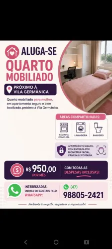 Aluguel quarto feminino