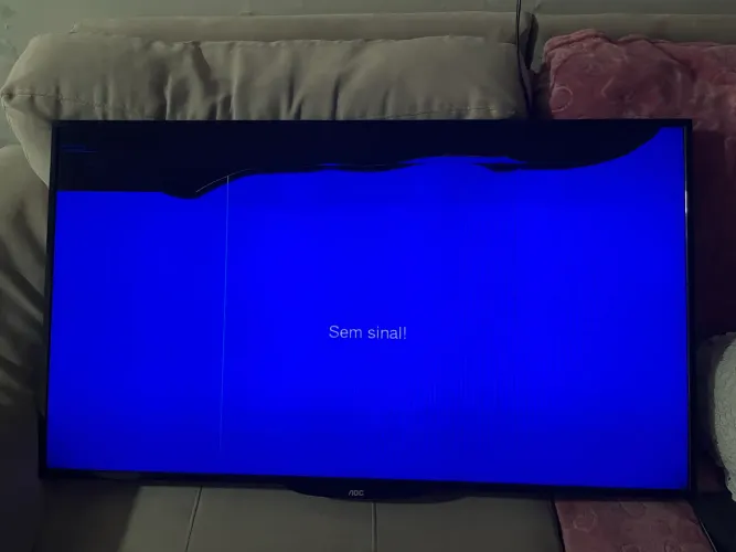 Tv AOC Led 40 polegadas retirada de peças display queimado  