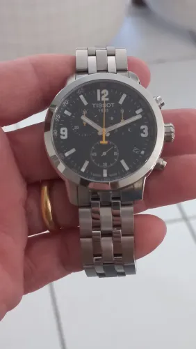 RELÓGIO TISSOT (PRC 200) *CRONÓGRAFO* -MOSTRADOR PRETO-