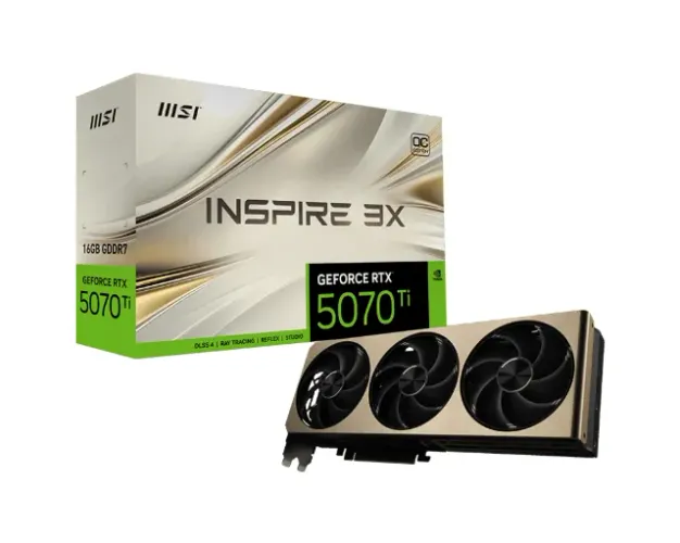 RTX 5080, MSI, INSPIRE 3X OC, 16GB - LOJA CONCEITUADA