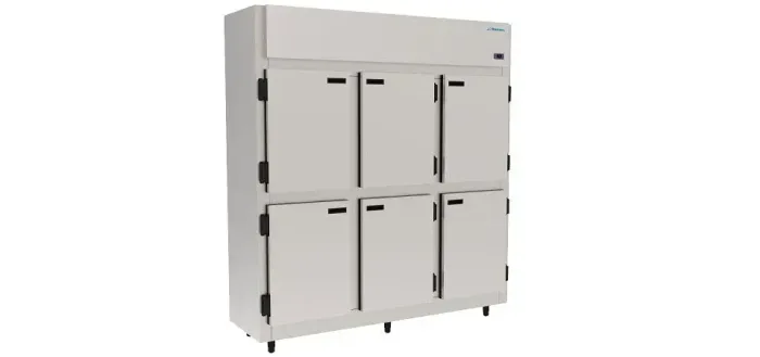 Kofisa KMCP129 mini cámara fria industrial inox 6 portas 1290L
