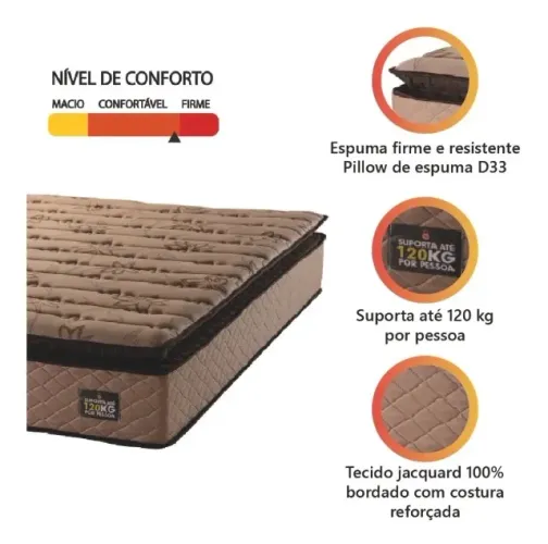 Colchão Casal Firme Confort 138