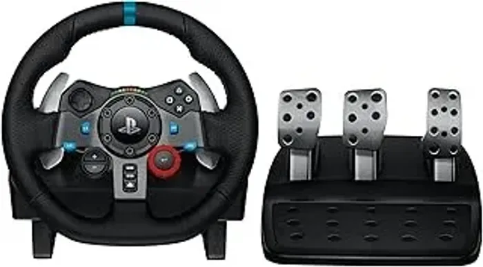VOLANTE GAMER LOGGITECH G29 DRIVING FORCE E PEDAIS E FEEDBECK PARA PS5 PS4 PS3 E PC