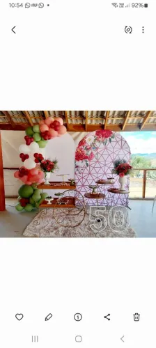Faço decoração de festas infantil, adulto, chas