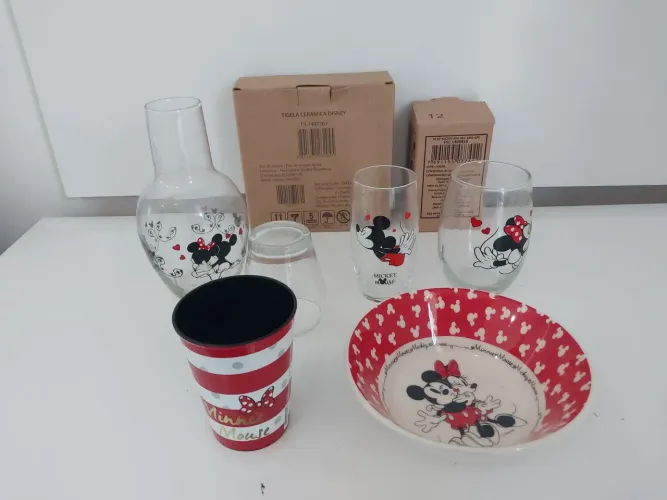 Kit Refeição Infantil Mickey e Minnie