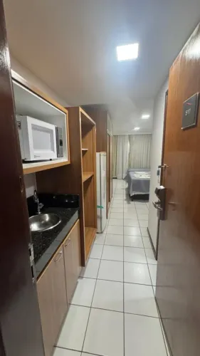 Flat para Locação em Natal, Ponta Negra, 1 dormitório, 1 suíte, 1 banheiro