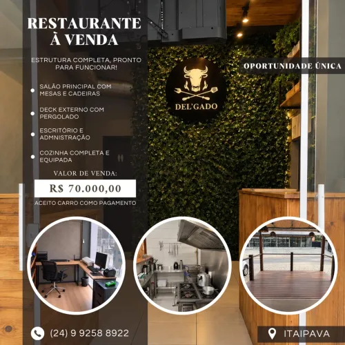 OPORTUNIDADE RESTAURANTE E HAMBURGUERIA